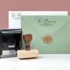 Signature Script Return Address Stamp (2.5 × 1 in) | Self-Inking & Wood