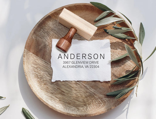 Minimalist Address Stamp | 2 x 1" A82