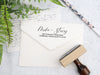 Family Address Stamp | Self-Inking, or Wooden Block. 2.5" AC012