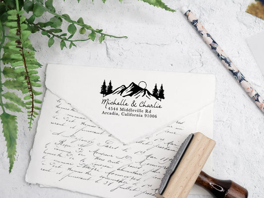 Mountain Return Address Self-Inking Stamp - A64