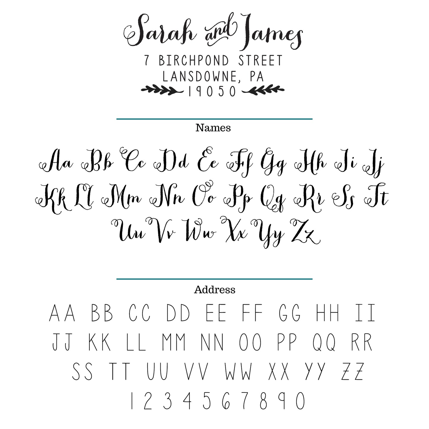 Leaves Return Address Stamp - A26