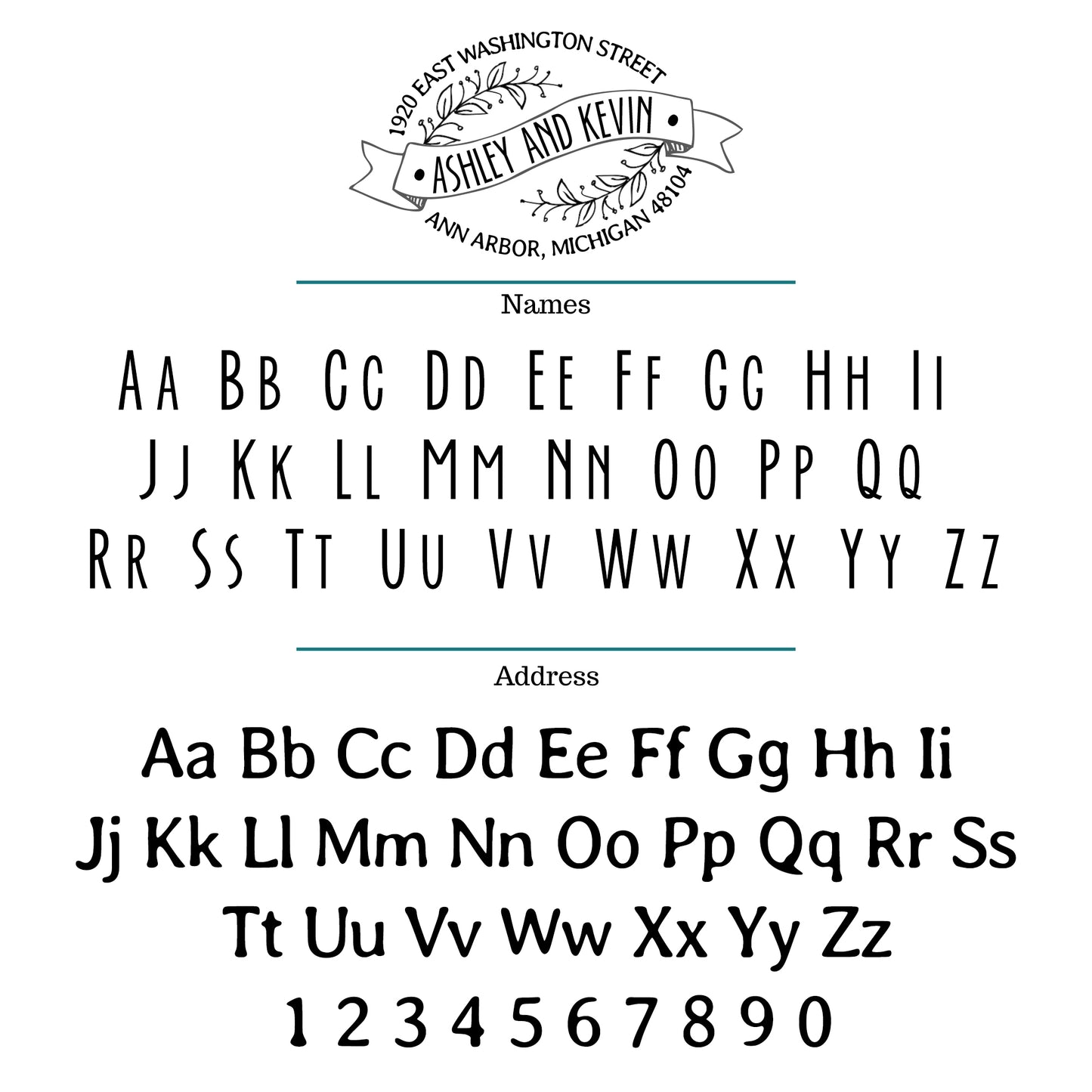 Banner Return Address Stamp - A6