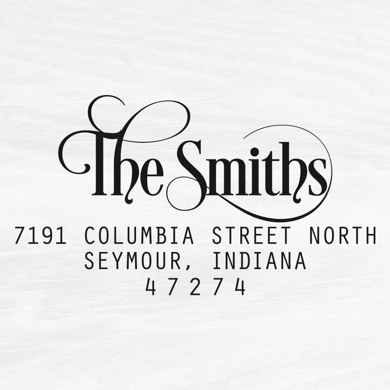 Elegant Return Address Stamp - A8
