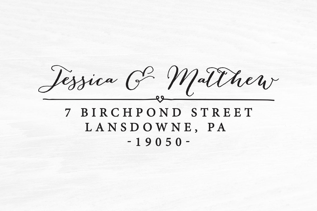 Return Address Stamp, Self Inking Rubber Address Stamp, Housewarming Gift, DIYer Gift, Wedding Gift. Custom Address Stamp 2.5" x 1" - A22