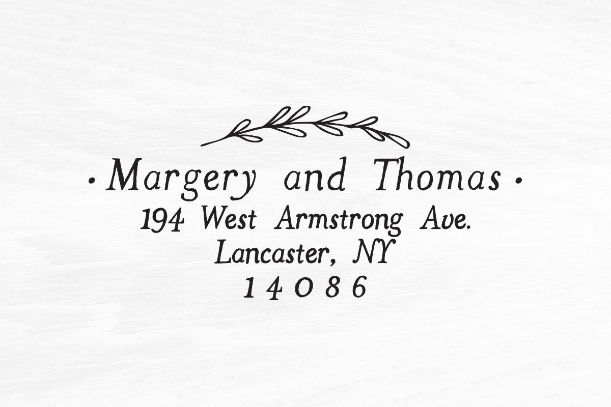 Return Address Stamp, Self Inking Rubber Address Stamp, Housewarming Gift, DIYer Gift, Wedding Gift. Custom Address Stamp 2.25" x 1.5" - A35