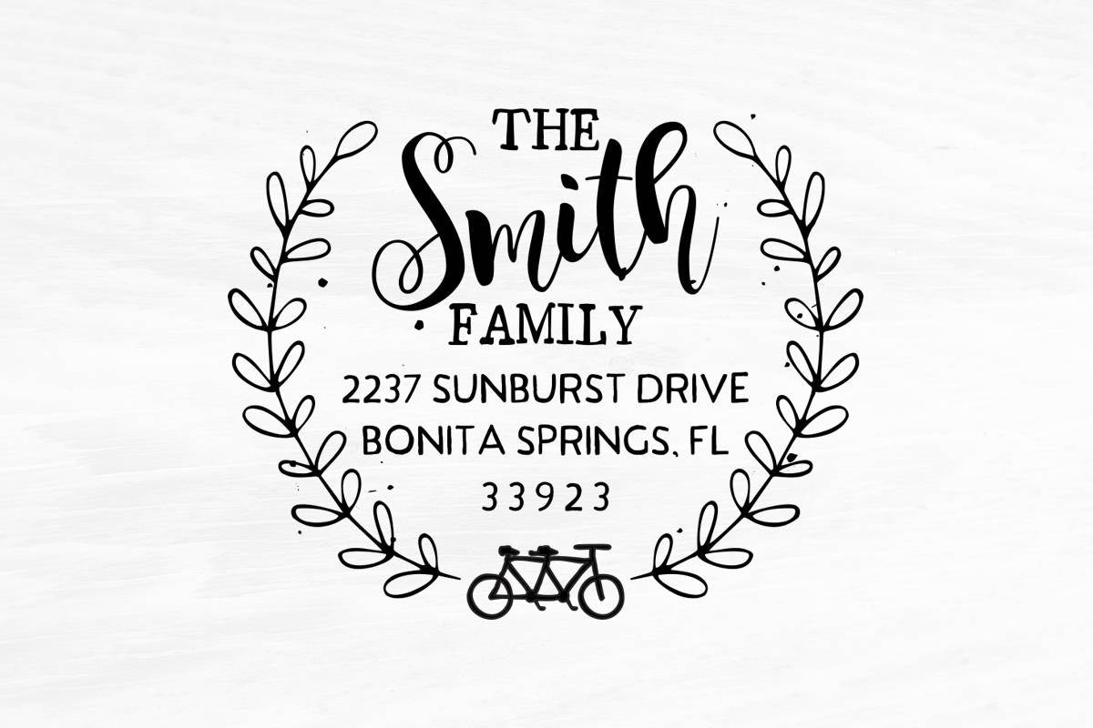 Return Address Stamp, Self Inking Address Stamp, Housewarming Gift, DIYer Gift, Wedding Gift. Custom Address Stamp 1.75" - A61