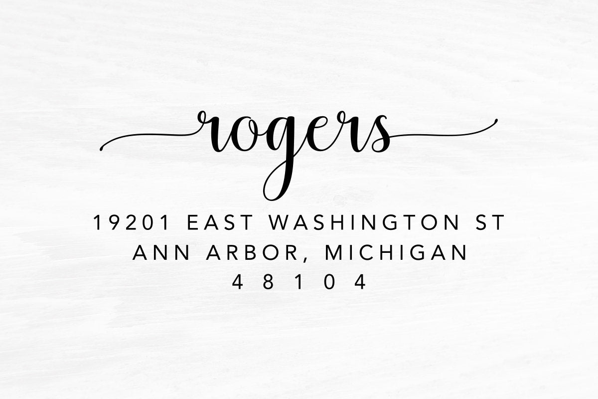 Return Address Stamp, Self Inking Address Stamp, Housewarming Gift, DIYer Gift, Wedding Gift. Custom Address Stamp 2.25" x 1.5" - A68