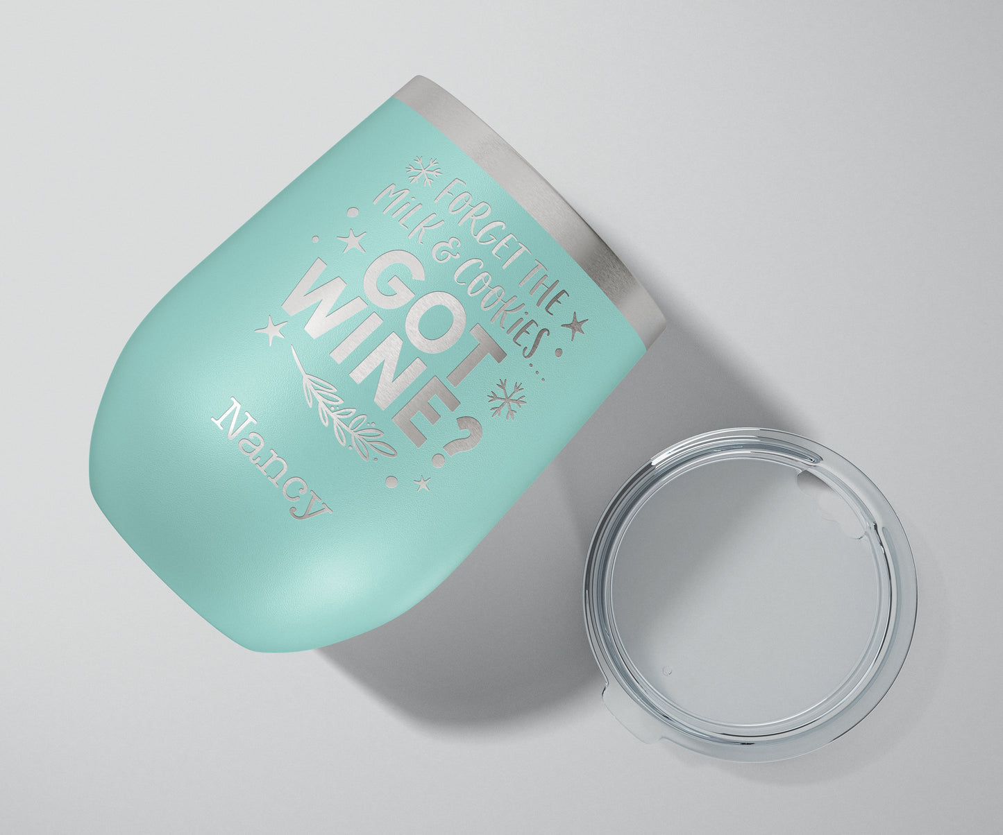 Personalized Wine Tumblers, Custom Christmas Gift, Holiday Party Gift, Office Christmas Gift, Funny Christmas Gift, Gift For Her T4