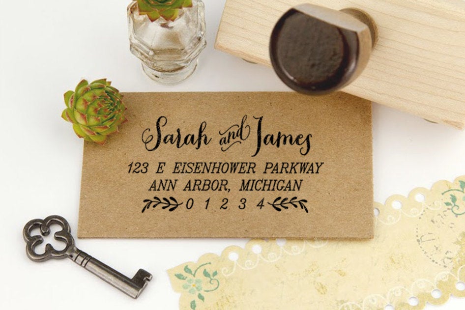 Return Address Stamp, Housewarming Gift Stamp, DIYer Gift Stamp, Wedding Rubber Stamps. Address Label Rubber Stamp 2.5x1.5 Inch - A3