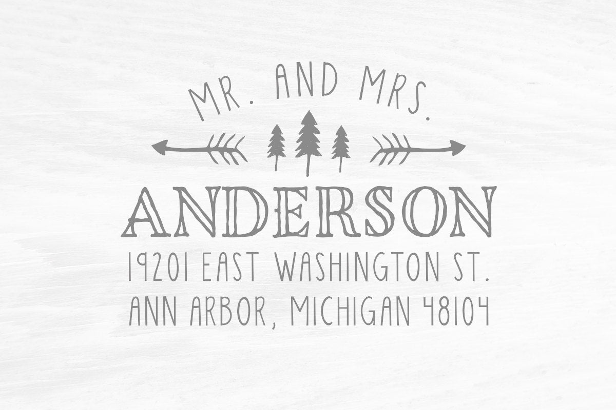 Personalized Address Stamp, Housewarming Gift Stamp, DIYer Gift, DIY Wedding Rubber Stamp. Return Address Stamp 2x1.5 Inch