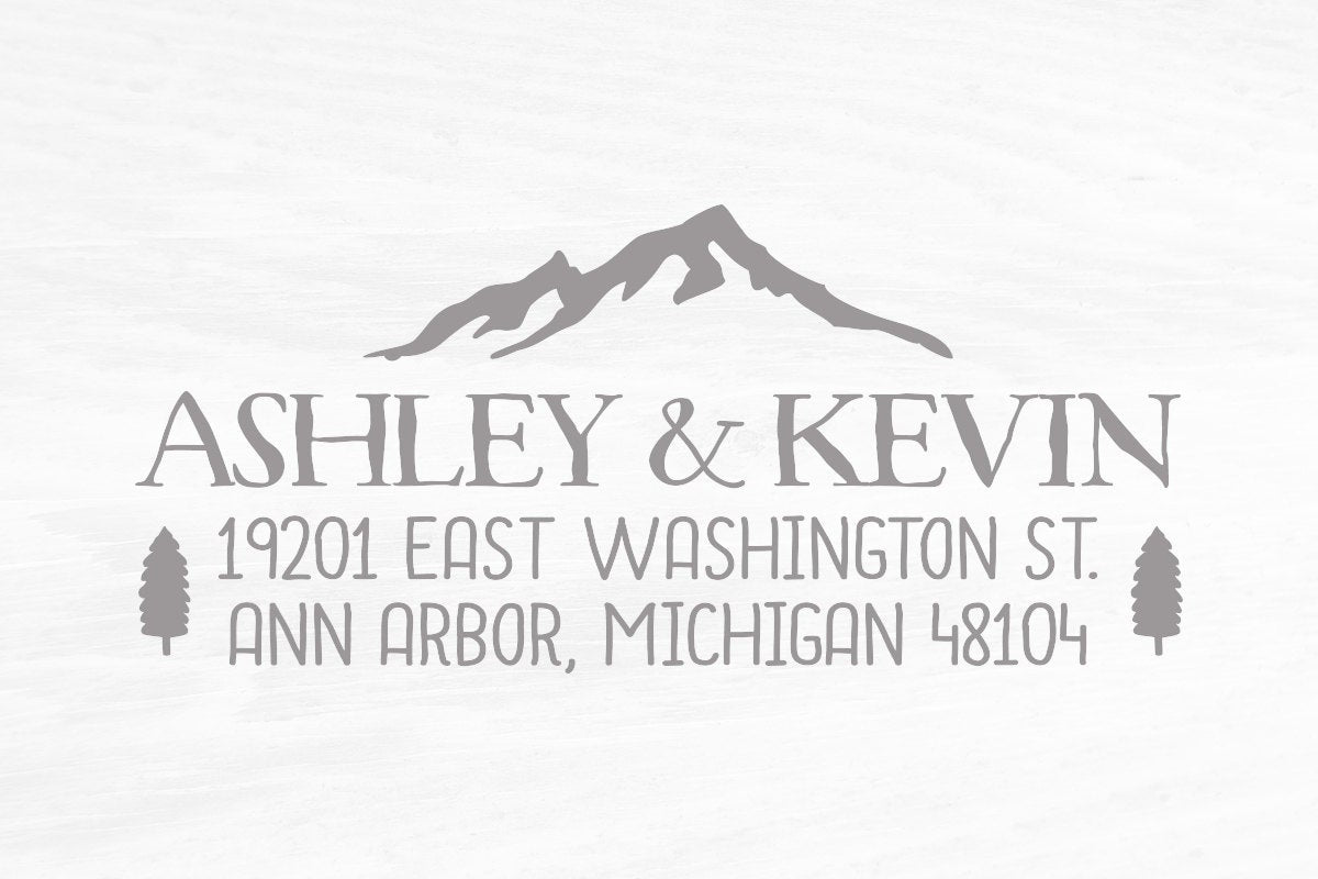 Return Address Stamp, Housewarming Gift Stamp, DIYer Gift Stamp, DIY Wedding Rubber Stamp. Address Label Stamp 2x1 Inch - A64