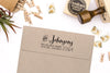 Return Address Stamp, Housewarming Gift, Script Address Stamp, DIYer Gift, Wedding Gift. Custom Address Stamp 2.5" x 1" - A12