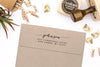 Return Address Stamp, Housewarming Gift, Script Address Stamp, DIYer Gift, Wedding Gift. Custom Address Stamp 2.5x1" - A7