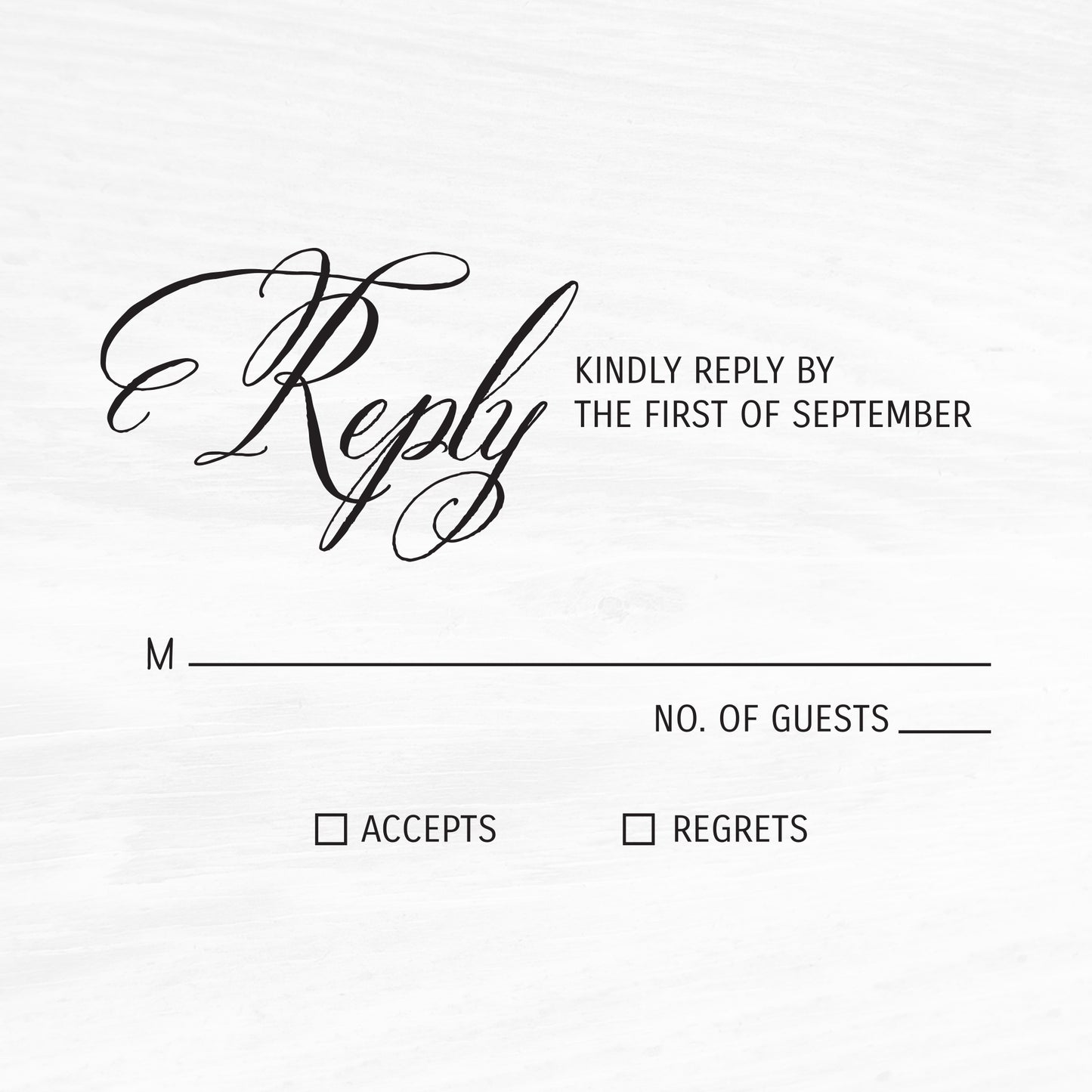 Calligraphy Wedding Invitation Suite