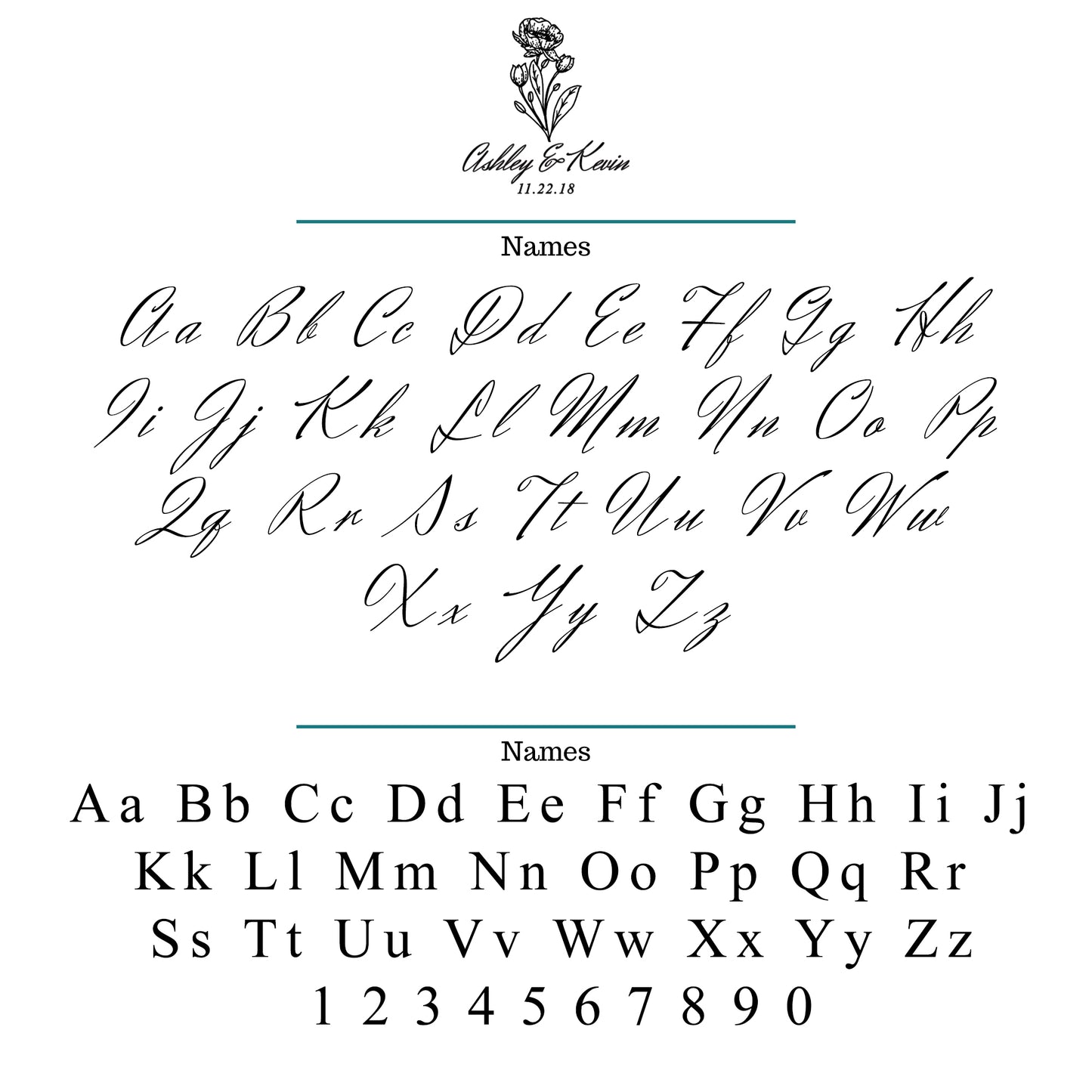 Flower Wedding Stamp - W32