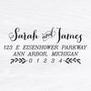 Leaves Return Address Stamp - A26