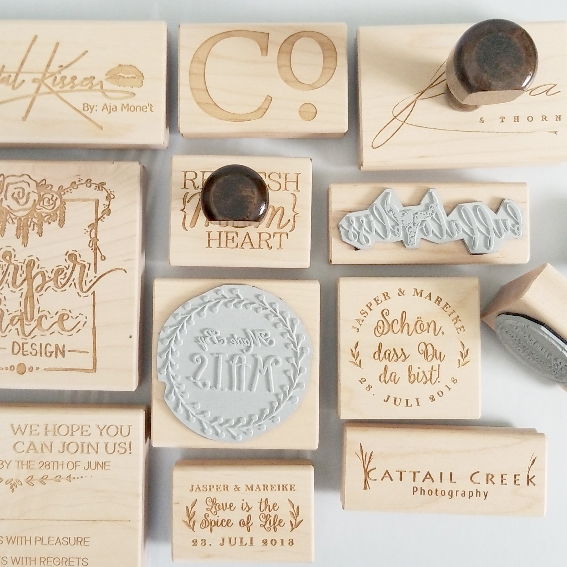 Custom Business Stamp Personalised Business Logo Rubber Stamps Custom Logo  Stamp 