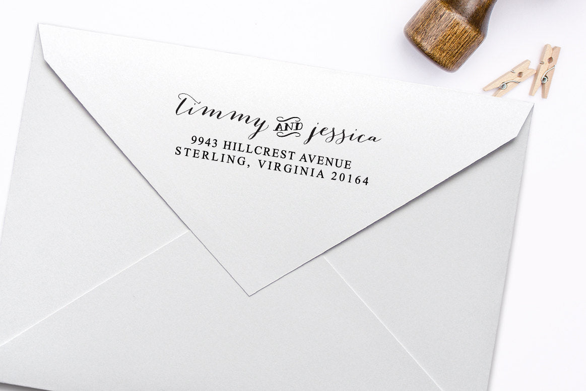 Return Address Stamp, Housewarming Gift Stamp, Self Inking Address Stamp, DIY Wedding Rubber Stamp. Address Label Stamp 2.5x1 Inch - A13