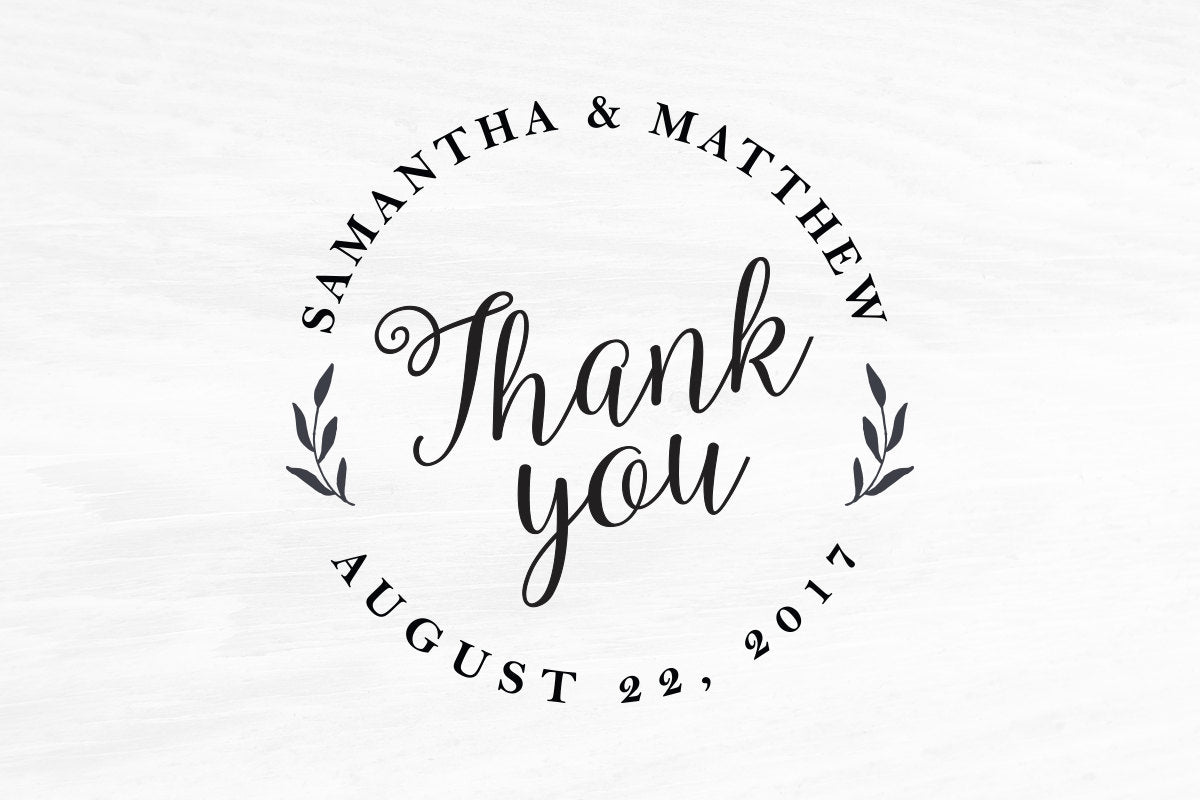 Thank You Stamp Wedding Stamp for Wedding Favors, Napkins, Cards. Custom  Rubber Stamp, DIY Wedding Stamp, Thank you Stamp Custom Stamp - W14