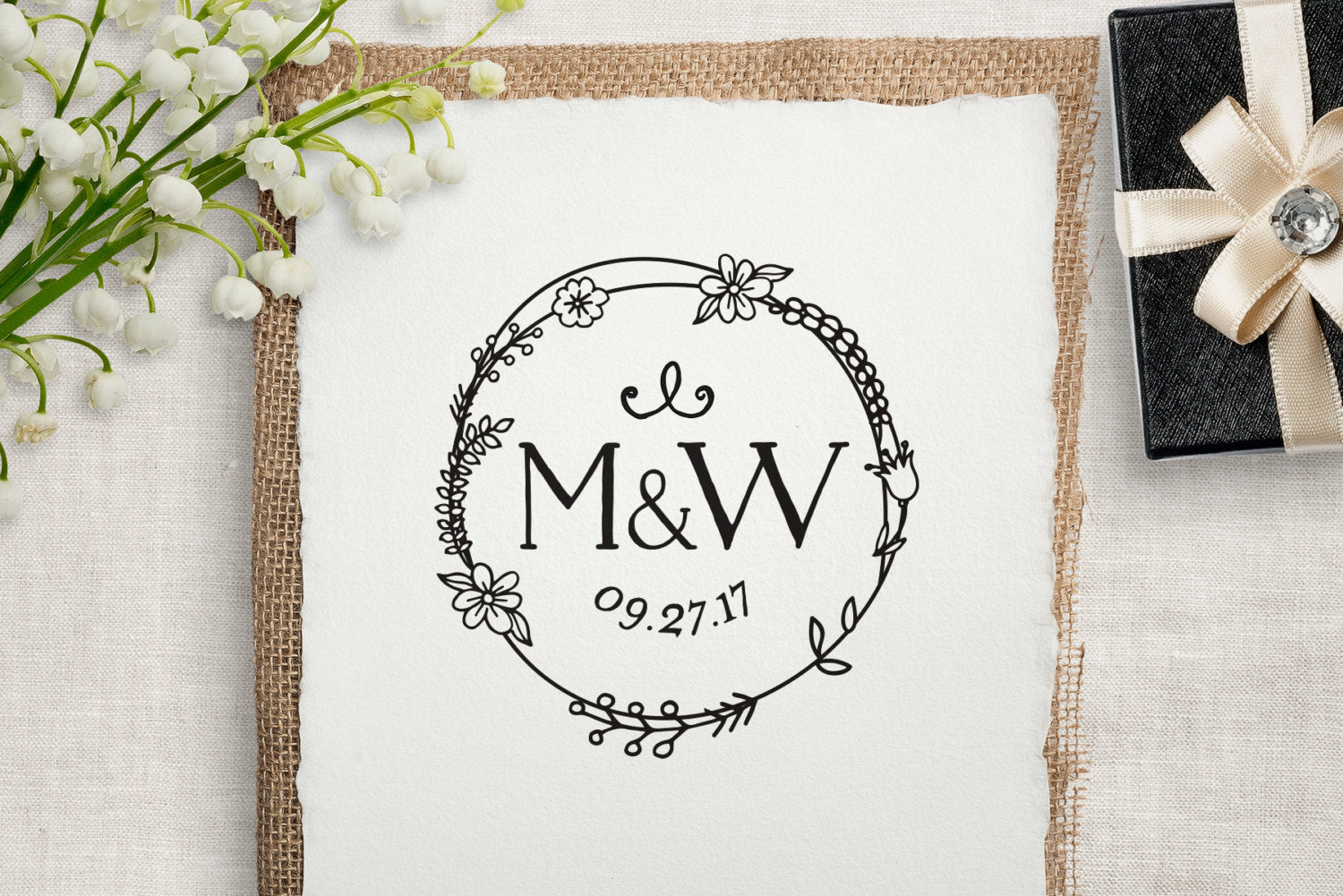 Wedding Favor Stamp, Custom Wedding Stamp, DIY Wedding Favor Stamp