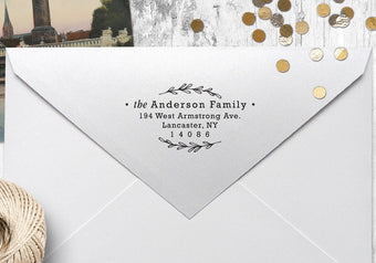 Return Address Stamp, Self Inking Address Stamp, Housewarming Gift, DIYer Gift, Wedding Gift. Custom Address Stamp 2.25" x 1.5" - A34