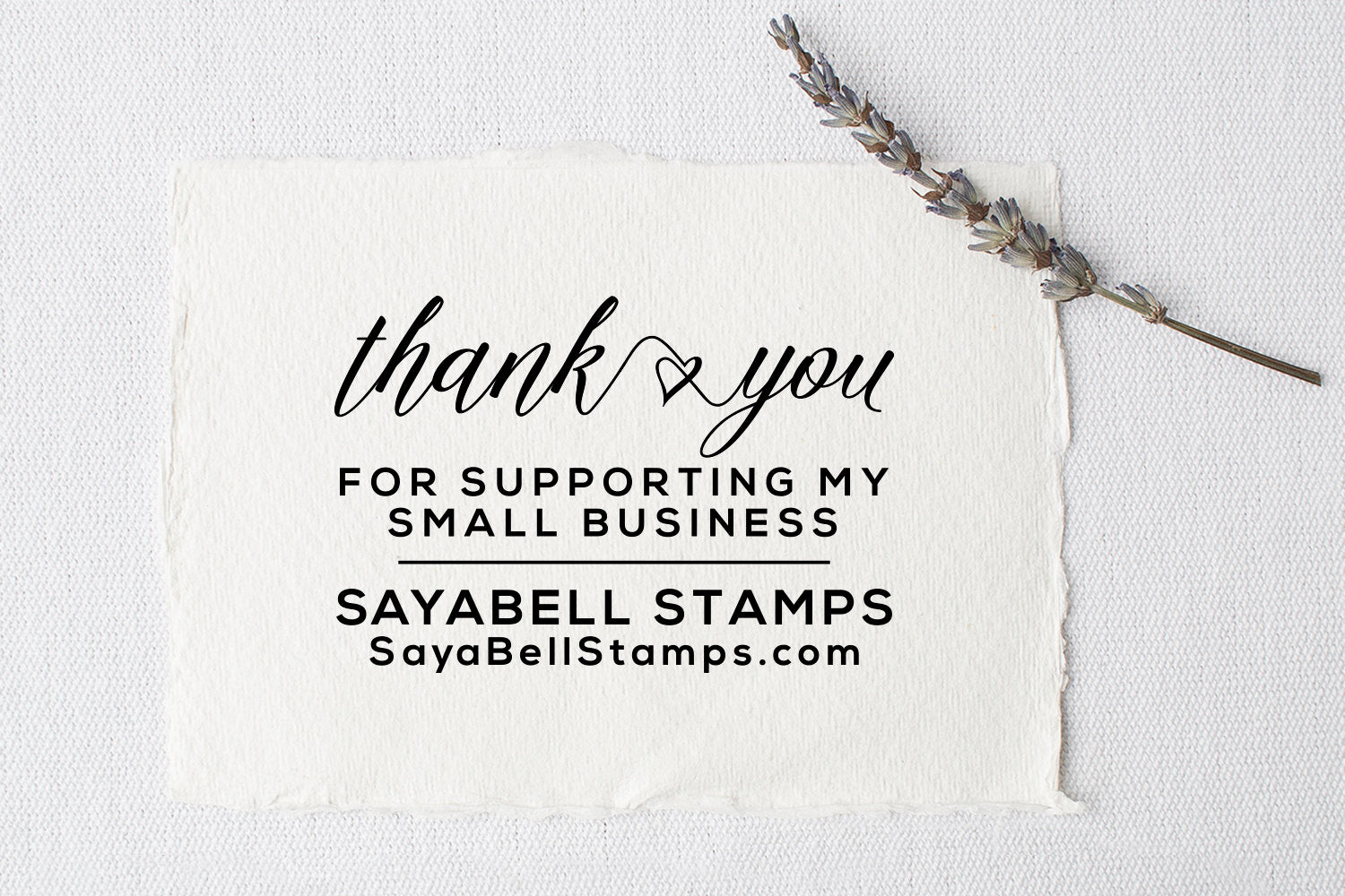  Personalized Thank You Business Stamp, Self Inking