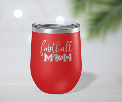 Personalized Wine Tumblers, Custom Christmas Gift, Mothers Day Gift, Gift for Mom, Football Gift, Wine Gift T9
