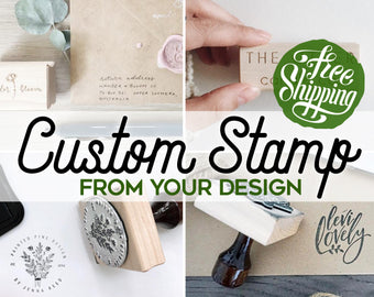 Custom Logo Stamp, Custom Rubber Stamp, Business Logo Stamp, Personalized Stamp