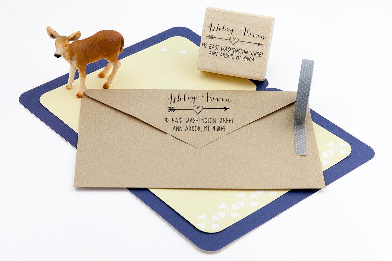 Return Address Stamp, Rubber Address Stamp, Housewarming Gift, DIYer Gift, Wedding Gift. Custom Address Stamp