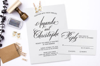 Wedding Invitation Stamp Suite. Custom Wedding Stamps, DIY Wedding Stamp, RSVP Stamp, Return Address Stamp, Custom Rubber Stamp Set.