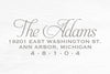 Return Address Stamp, Rubber Address Stamp, Housewarming Gift, DIYer Gift, Wedding Gift. Script Address Stamp 2.5" x 1" - A10
